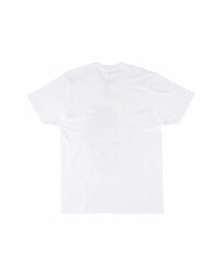 T-shirt à col rond imprimé blanc et noir Supreme