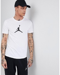 T-shirt à col rond imprimé blanc et noir Jordan