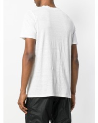 T-shirt à col rond imprimé blanc et noir Isabel Marant