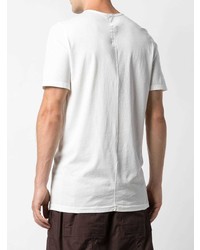 T-shirt à col rond imprimé blanc et noir Rick Owens DRKSHDW