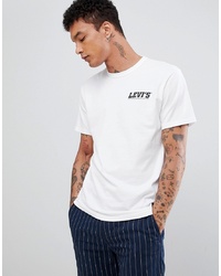 T-shirt à col rond imprimé blanc et noir LEVIS SKATEBOARDING
