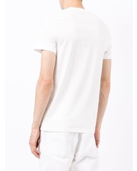 T-shirt à col rond imprimé blanc et noir Fred Perry