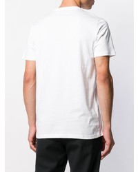 T-shirt à col rond imprimé blanc et noir PS Paul Smith