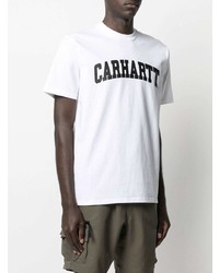 T-shirt à col rond imprimé blanc et noir Carhartt WIP