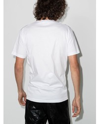 T-shirt à col rond imprimé blanc et noir DSQUARED2