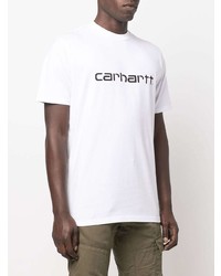 T-shirt à col rond imprimé blanc et noir Carhartt WIP