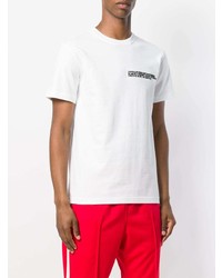 T-shirt à col rond imprimé blanc et noir Calvin Klein 205W39nyc