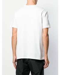 T-shirt à col rond imprimé blanc et noir A.P.C.