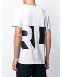 T-shirt à col rond imprimé blanc et noir Karl Lagerfeld