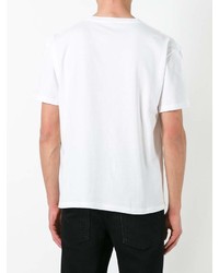 T-shirt à col rond imprimé blanc et noir Stella McCartney