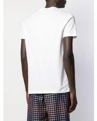 T-shirt à col rond imprimé blanc et noir PS Paul Smith