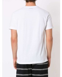T-shirt à col rond imprimé blanc et noir OSKLEN