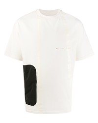 T-shirt à col rond imprimé blanc et noir Oakley By Samuel Ross