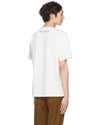 T-shirt à col rond imprimé blanc et noir JW Anderson