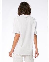 T-shirt à col rond imprimé blanc et noir Calvin Klein Jeans Est. 1978