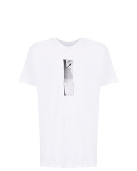 T-shirt à col rond imprimé blanc et noir OSKLEN
