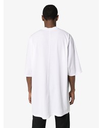 T-shirt à col rond imprimé blanc et noir Rick Owens DRKSHDW