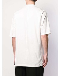 T-shirt à col rond imprimé blanc et noir Rick Owens DRKSHDW