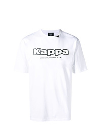 T-shirt à col rond imprimé blanc et noir Pam Perks And Mini