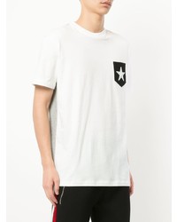T-shirt à col rond imprimé blanc et noir GUILD PRIME