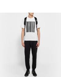 T-shirt à col rond imprimé blanc et noir Alexander Wang