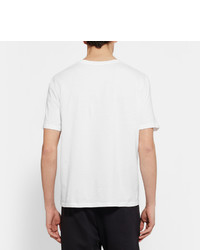 T-shirt à col rond imprimé blanc et noir Alexander Wang