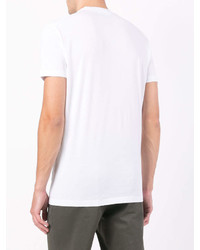 T-shirt à col rond imprimé blanc et noir DSQUARED2