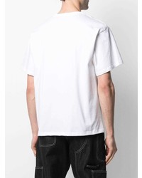 T-shirt à col rond imprimé blanc et noir Misbhv
