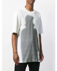 T-shirt à col rond imprimé blanc et noir 11 By Boris Bidjan Saberi