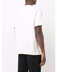 T-shirt à col rond imprimé blanc et noir Paul Smith