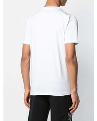 T-shirt à col rond imprimé blanc et noir Philipp Plein