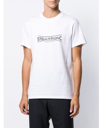 T-shirt à col rond imprimé blanc et noir Stella McCartney