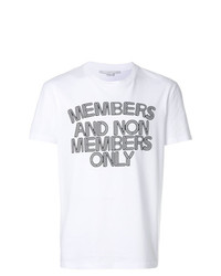 T-shirt à col rond imprimé blanc et noir Stella McCartney