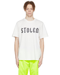 T-shirt à col rond imprimé blanc et noir Stolen Girlfriends Club