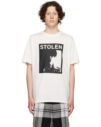 T-shirt à col rond imprimé blanc et noir Stolen Girlfriends Club