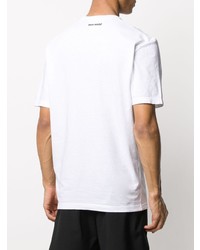 T-shirt à col rond imprimé blanc et noir DSQUARED2