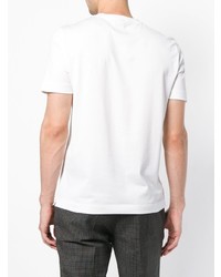 T-shirt à col rond imprimé blanc et noir Missoni