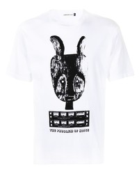 T-shirt à col rond imprimé blanc et noir UNDERCOVE