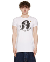 T-shirt à col rond imprimé blanc et noir Vivienne Westwood