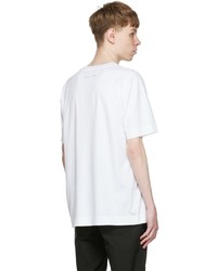 T-shirt à col rond imprimé blanc et noir 1017 Alyx 9Sm