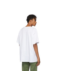 T-shirt à col rond imprimé blanc et noir Fear Of God