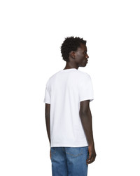 T-shirt à col rond imprimé blanc et noir Saturdays Nyc