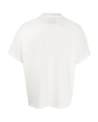 T-shirt à col rond imprimé blanc et noir AUTRY