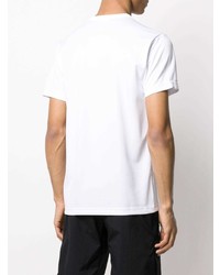 T-shirt à col rond imprimé blanc et noir Black Comme Des Garçons