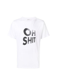 T-shirt à col rond imprimé blanc et noir Zadig & Voltaire