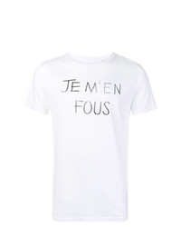 T-shirt à col rond imprimé blanc et noir Zadig & Voltaire