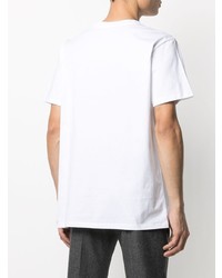 T-shirt à col rond imprimé blanc et noir Isabel Marant