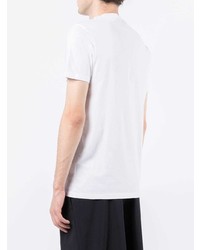 T-shirt à col rond imprimé blanc et noir PS Paul Smith