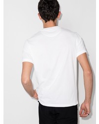 T-shirt à col rond imprimé blanc et noir Valentino