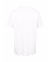 T-shirt à col rond imprimé blanc et rouge Supreme